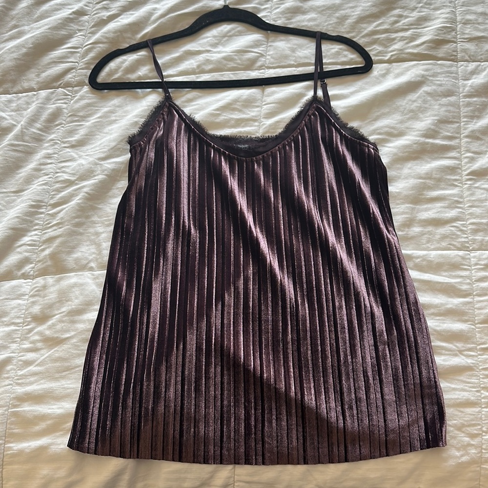 Purple velvet top